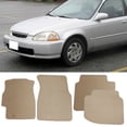 thumbnail image 3 of Ikon Motorsports Compatible with 96-00 Honda Civic OE Factory Style Beige Nylon Carpet Car Floor Mats Front Rear 4pcs 1996 1997 1998 1999 2000, 3 of 6