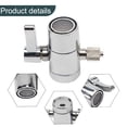thumbnail image 2 of HIBIBUD G1/4-Inch Faucet Adapter Diverter Valve,Countertop Water Filter Connector,Universal Tubing Adapter for Kitchen Taps, 2 of 4
