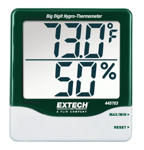Extech Big Digit Indoor Outdoor Thermometer Home Work Temperature