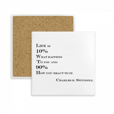 

What is Life Quote Square Coaster Cup Mat Mug Subplate Holder Insulation Stone