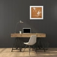 thumbnail image 3 of Vicedo, Diana 26x26 White Modern Wood Framed Museum Art Print Titled - Bear and Moon, 3 of 4