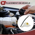 thumbnail image 3 of Unique Bargains 1 Set Engine Coolant Reservoir Water Expansion Tank for Jeep Compass 2.0L 2.4L 2007-2017 Coolant Radiator Reservoir Bottle with Cap No.5058156AI, 3 of 6