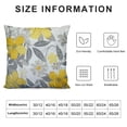 thumbnail image 5 of Shiartex  Throw Pillow Covers 20x20 Square,Soft Two Sides Print Yellow Flower Decorative Pillows Case for Couch,Bed,Living Room,Car, 5 of 5