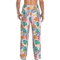 thumbnail image 3 of Xecao Tropical Plants Men's Straight Lounge Pajama Pants: The Ultimate in Comfortable Sleepwear, 3 of 9