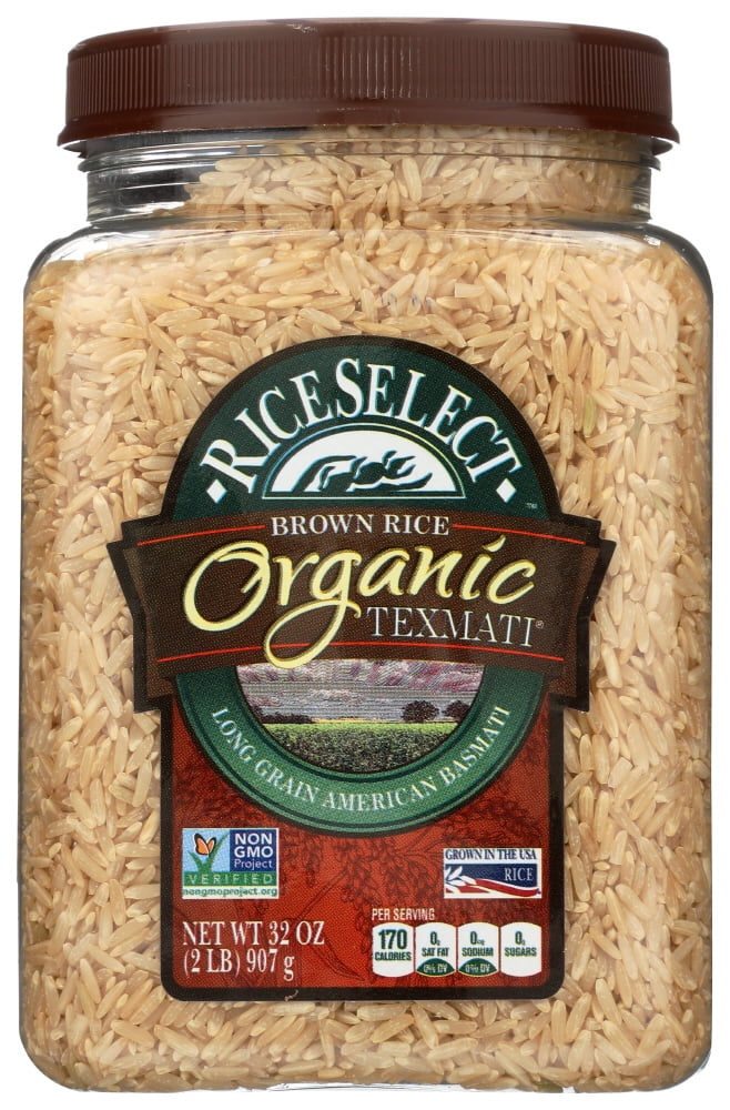 RiceSelect Brown Organic Texmati American-Style Basmati Rice, 32 oz