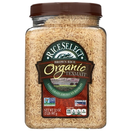 RiceSelect Brown Organic Texmati American-Style Basmati Rice, 32 oz