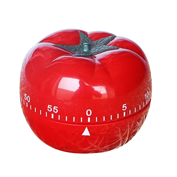 Temporizador de cocina con forma de tomate, recordatorio de cocina, reloj despertador de 1 minuto a 60 minutos, reloj de cuenta regresiva ajustable, temporizador mecánico