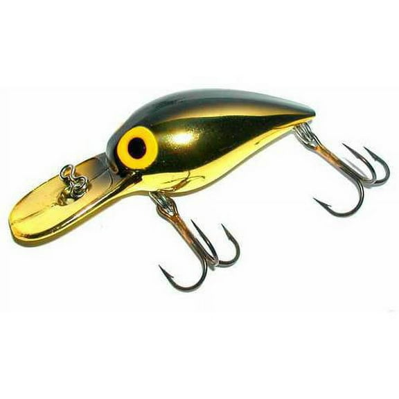 Brad's Wigglers Crank Bait, Gold/Black Back