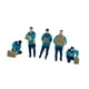 thumbnail image 3 of Figuras de hombres en miniatura CUTICAT 1/64 resina decoración de escritorio, 3 of 8