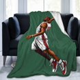 thumbnail image 2 of Flannel Light Weight Blankets Quilts Air conditioning Blankets Vertical NBA, 2 of 6