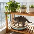 thumbnail image 5 of FastXmas Cat Scratcher Cardboard, Oval Cat Scratch Pad Bowl Nest for Home, 360° Scratchable Design Cat Scratching Board Corrugated Lounge Cat Bed, Furniture Protector for Couch 13 Inch, 5 of 6