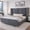 Gray, variant on HOMSHADE Queen Size Bed Frame with 51" Tall Headboard, Upholstered Corduroy Platform Bed, Easy Assembly, No Box Spring Needed, Beige