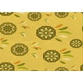 thumbnail image 1 of Ahgly Company Machine Washable Indoor Rectangle Transitional Yellow Area Rugs, 7' x 9', 1 of 7