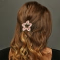thumbnail image 2 of Unique Bargains 2 Pcs Hair Clip Grace Early Spring Flower Five-Pointed Star Snap Hair Clip Pink, 2 of 5