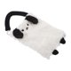 thumbnail image 1 of Soporte para Pañuelos de Coche Unique Bargains Organizador de Caja de Pañuelos de Coche Peluche de Cachorro 9.84"x7.09"x1.97" Blanco Negro 1 Pc, 1 of 6