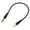 18cm, variant on Tibvox Male to Male 3.5mm Jack Male Stereo Audio Aux Coiled Cord 3.5mm to 2.5mm Cable