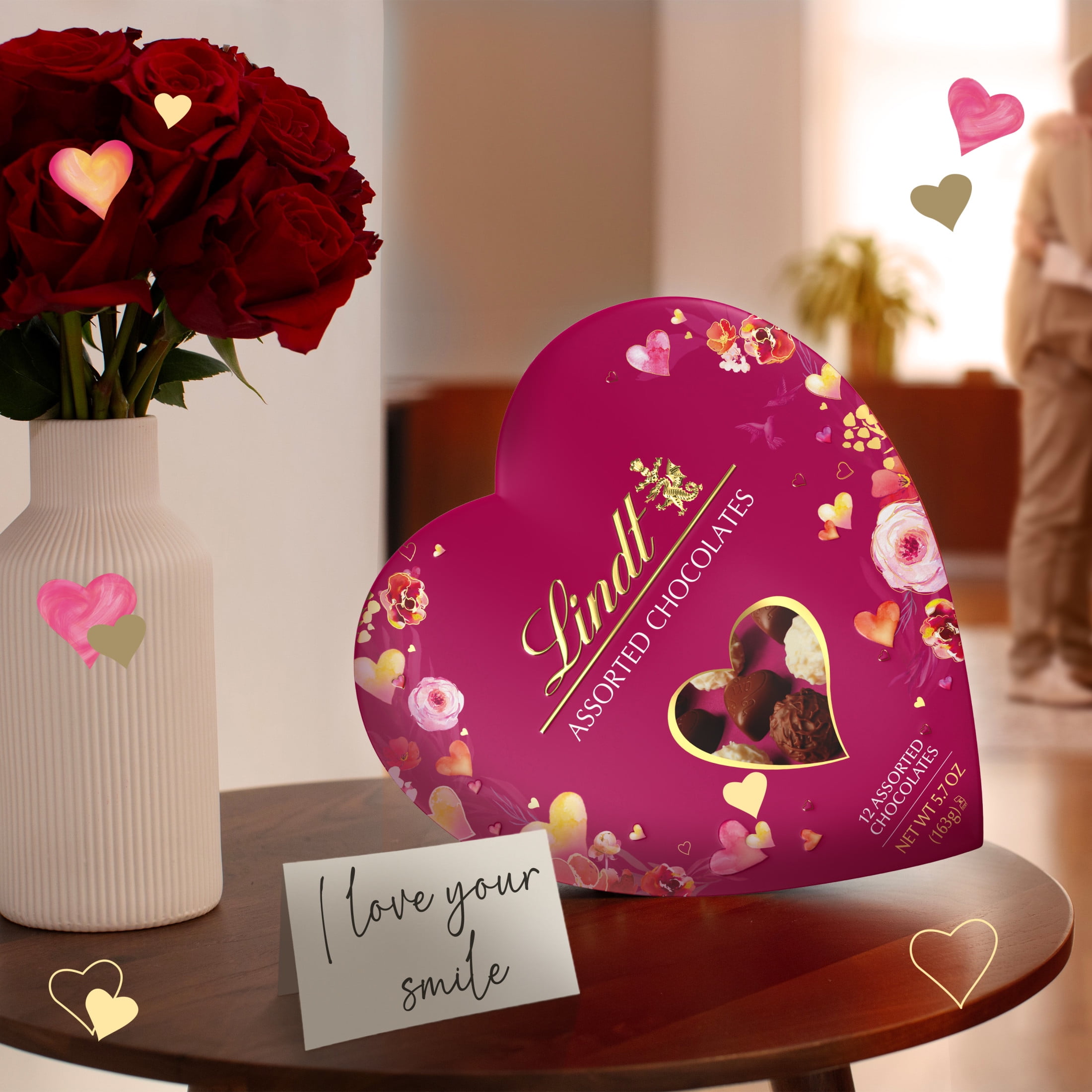 Lindt Valentine's Day Gourmet Truffles Assorted Chocolate Candy