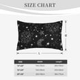 thumbnail image 6 of Binfone Space Galaxy Standard Size Pillowcase, Long Staple Pure Cotton Envelope Closure Pillow Cover,14"X20", 6 of 9
