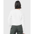 thumbnail image 3 of Bella & Canvas B04106006 Women Sponge Fleece Classic Crewneck Sweatshirt, White - Extra Large, 3 of 6