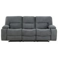 thumbnail image 3 of Ohio Manual Recliner 3Pc Living Room Set Made With Chenille Upholstery in Gray, 3 of 21