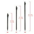 thumbnail image 2 of Adjustable Aluminum Alloy Fishing Bank Stick - 45-78cm Retractable 2-Section Stand with Threaded Tip, Lightweight 114g Black Fishing Rod Support Accessory for Stable Angling, 2 of 6