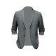 thumbnail image 5 of Chaqueta de traje para hombre, ajuste clásico, abrigos de traje para hombre, ligero, 2 botones, abrigos y chaquetas deportivas para hombre, traje, , Gris Verde 2XL Yinane chaqueta de traje, 5 of 8