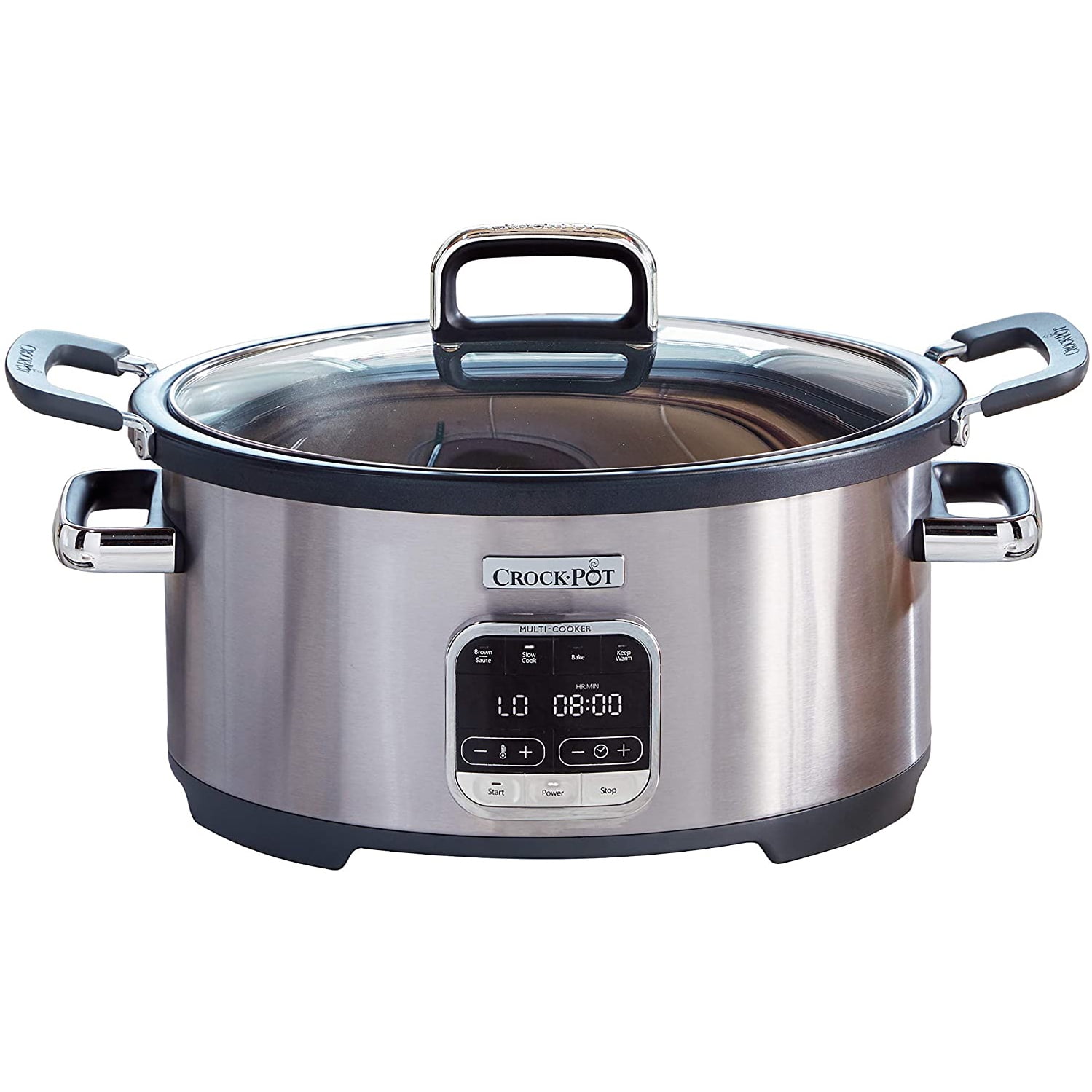 Crock-Pot Single Hand Cook & Carry 6-Quart Oval Slow Cooker, SCCPVZ600EC-S