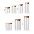 thumbnail image 5 of Nuolux Jars Glass Lids Airtight Jar Sugar Kitchen Coffee Storage Lid Small Salt Canisters Food, 5 of 6