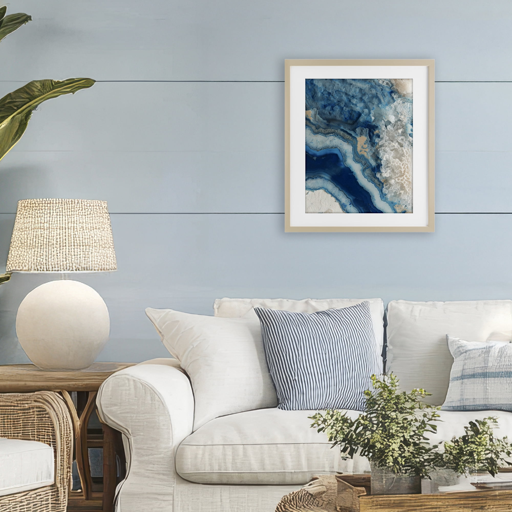 Stupell Industries Ocean's Minerals Flow Birch Framed Print Under Glass, design by Svetlana Aleynikova