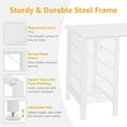 thumbnail image 7 of White Computer Desk with Fabric Drawers for Storage, 55 inch Home Office Desk with 8 Fabric Drawers, Writing Study Desk for Bedroom, 7 of 7