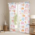 thumbnail image 3 of Homewish Watercolor Rainbow Clouds Curtains Pack of 2 (42x84 Each),Colorful Stars Graffiti Curtains Blackout,Pink White Bedroom Curtains For Girl Kids,Breathable Home Decor, 3 of 6