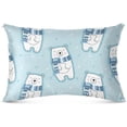 thumbnail image 2 of GZHJMY Polar Bear King Pillowcase Super Soft Cozy Plush Pillow Case with Zipper for Sofa Bed Couch, 20 x 40 Inch, 2 of 7