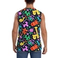 thumbnail image 4 of Balery Colorful Air Balloons1 Camisetas sin mangas para hombre, absorbe la humedad y protege contra el mal olor.-X-Large, 4 of 7