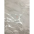 thumbnail image 2 of Dainty Home Marble Cork Metallic Print Oval Set of 8 Placemats in Silver, 2 of 4