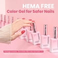 thumbnail image 2 of Set de esmaltes de uñas en gel Beetles Nude, 6 colores, 15 ml, sin hema, 2 of 7