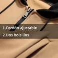 thumbnail image 3 of Sudadera Hombre Con Capucha De Calidad Con Cierre Hoodie, 3 of 8