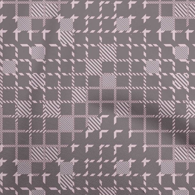 oneOone Popeline de Coton Brun Rose Foncé Tissu Rayé Ligne Matière de Robe Tissu Imprimé Tissu au Mètre 42 Pouces de Large