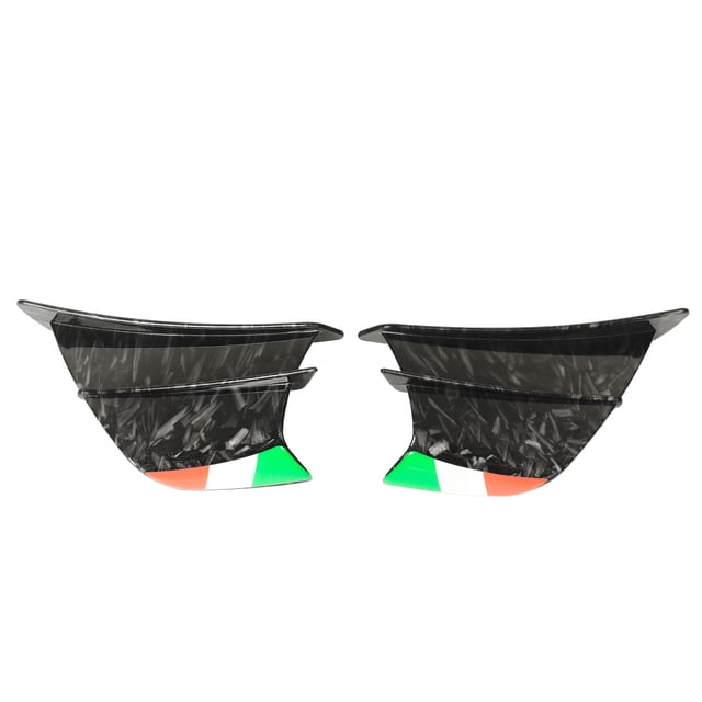 Carenados de alerón lateral para motocicleta, 2 uds., Winglets aptos para NINJA 400 250 Z900 Z1000, estilo mármol brillante
