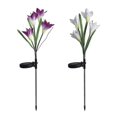 thumbnail image 3 of Outdoor Solar Garden Stake Lights, 2 Pack Solar Powered Flower Lights With 8 Lily Flower, Multi-colo, 3 of 5