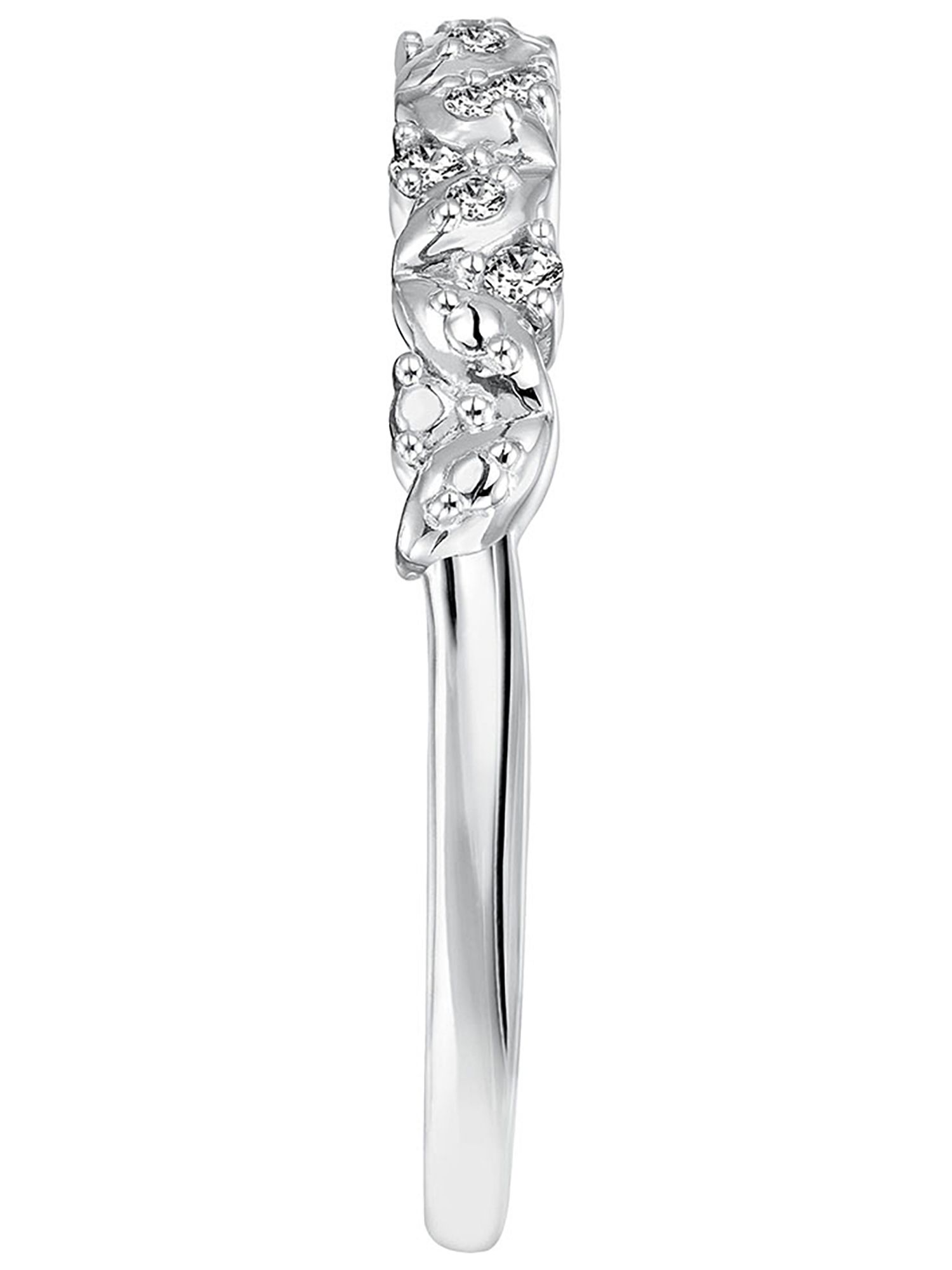 Sweet Remembrance 1/10 Carat T.W. Certified Diamond 10kt White Gold Women's Anniversary Band - image 4 of 7