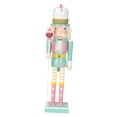 thumbnail image 4 of Wooden Nutcracker Desktop Decoration Scene Layout Accessories Painted Decorative Traditional Christmas Doll Nutcracker Crafts green 25cm, 4 of 8