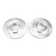 thumbnail image 2 of Power Stop Front Pair of Drilled and Slotted Brake Rotors JBR723XPR Fits 1995 Mitsubishi Montero, 2 of 4