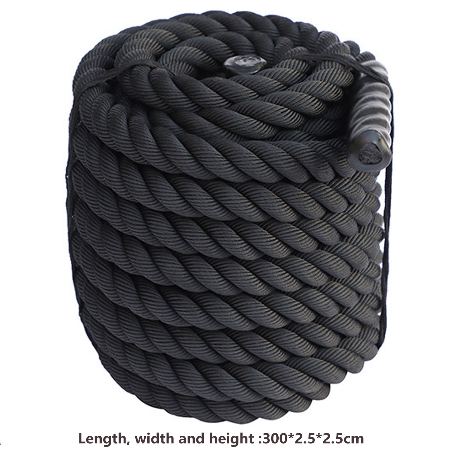 Opolski Weighted Jump Rope with Non-slip Handle Muscle Training Workout Heavy Skipping Rope Fitness Equipment Black & Yellow