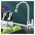 thumbnail image 2 of Kitchen Faucet Black Pull Out Sink Hot Cold Mixer Tap, 360° Rotation Brushed Nickle Stream Sprayer Head Chrome Water Tap Copper ,Versatile Features, 2 of 7