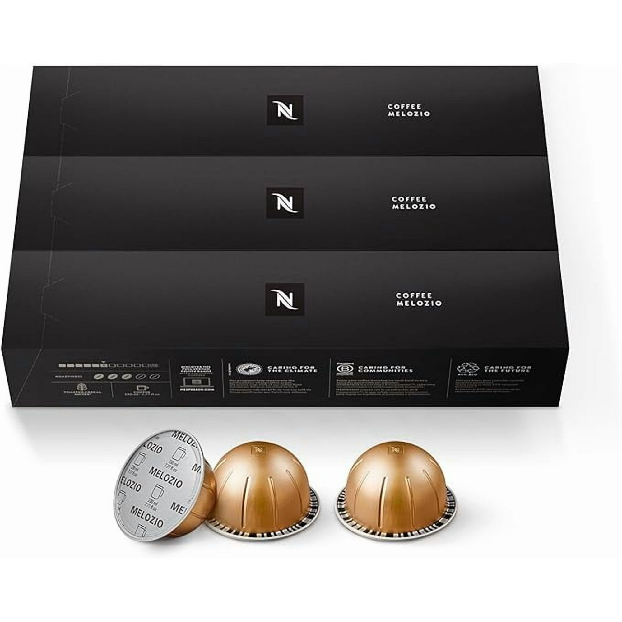 REVERIE150 3枚 Nespresso Capsules VertuoLine, Melozio, Medium Roast Coffee, 30