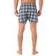 thumbnail image 3 of Pantalones cortos de cuadro con cinturilla elástica clásica para hombres INSPIRE CHIC del Día del Padre 36 Negro Gris, 3 of 6