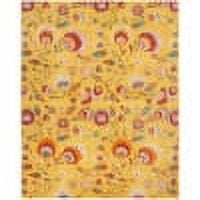 Nourison Allur Floral Yellow Multicolor 9' x 12' Area Rug, (9x12)