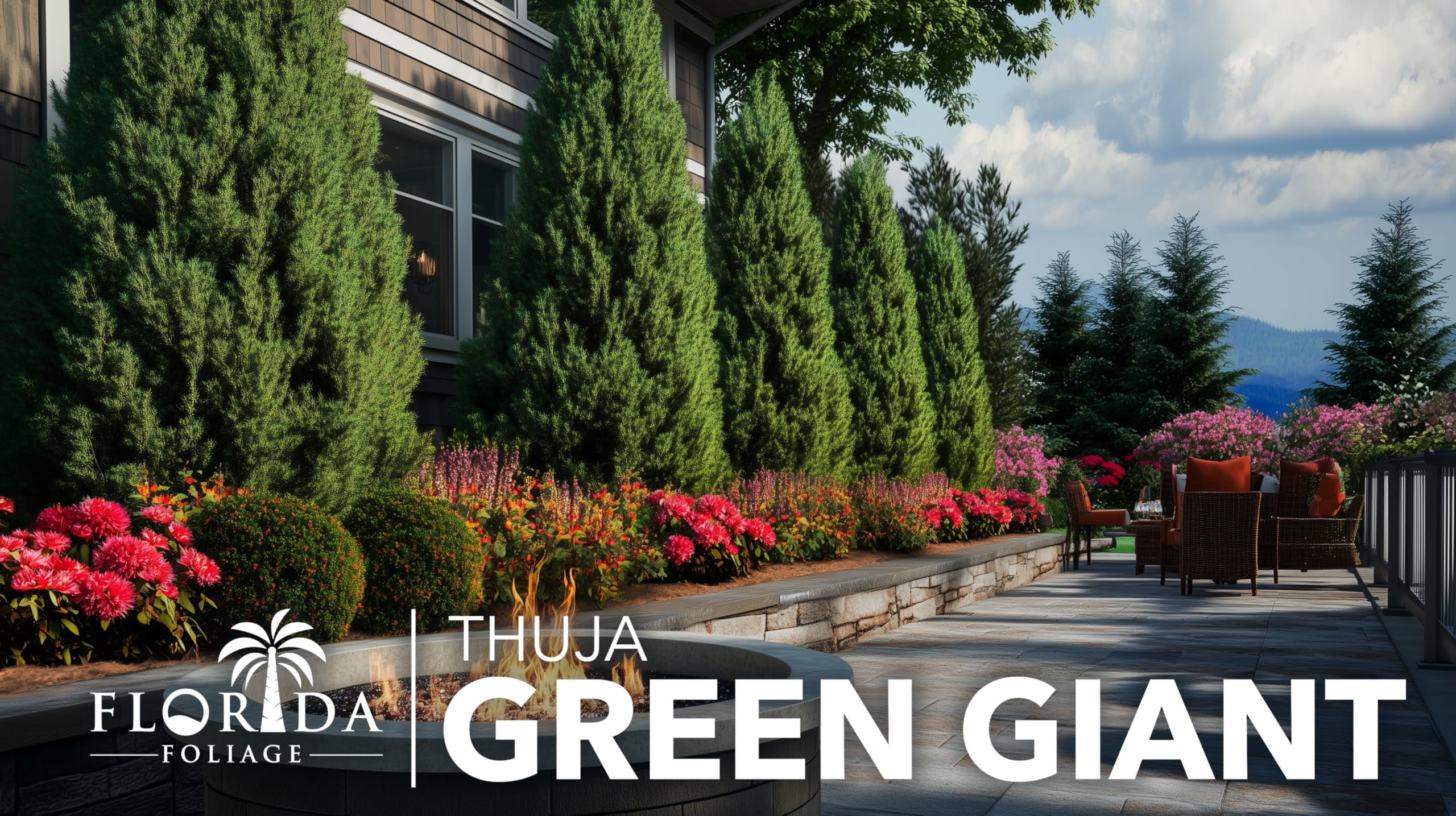 Thuja Green Giant | 20 Live Plants | Thuja standishii x plicata | Fast Growing Evergreen Trees | Privacy Hedge Plants for Landscaping