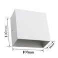 thumbnail image 3 of leyfeng AC 85-265V 6W Cubo LED Apliques de pared Luz Moderna Lámpara de pared COB Accesorios de iluminación montados, 3 of 8
