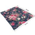 thumbnail image 3 of Pioneer Flower Blanket,Comfortable Soft Flannel Throw Blanket,All Season,Warm Lightweight Blankets for Sofa Bed Couch Living Room Chair,50"x60"(130x150cm), 3 of 4
